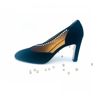 CAFFE CAMOSCIO STRASS ZWART