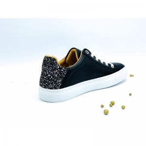 VELVET PRETO GLITTER ZWART