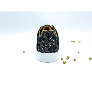 VELVET PRETO GLITTER ZWART