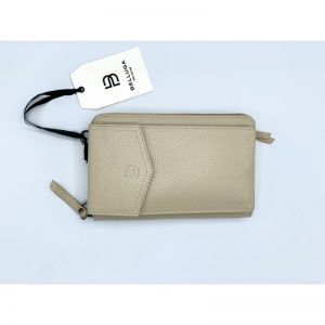 BELLUGA BAG LEATHER LINNEN
